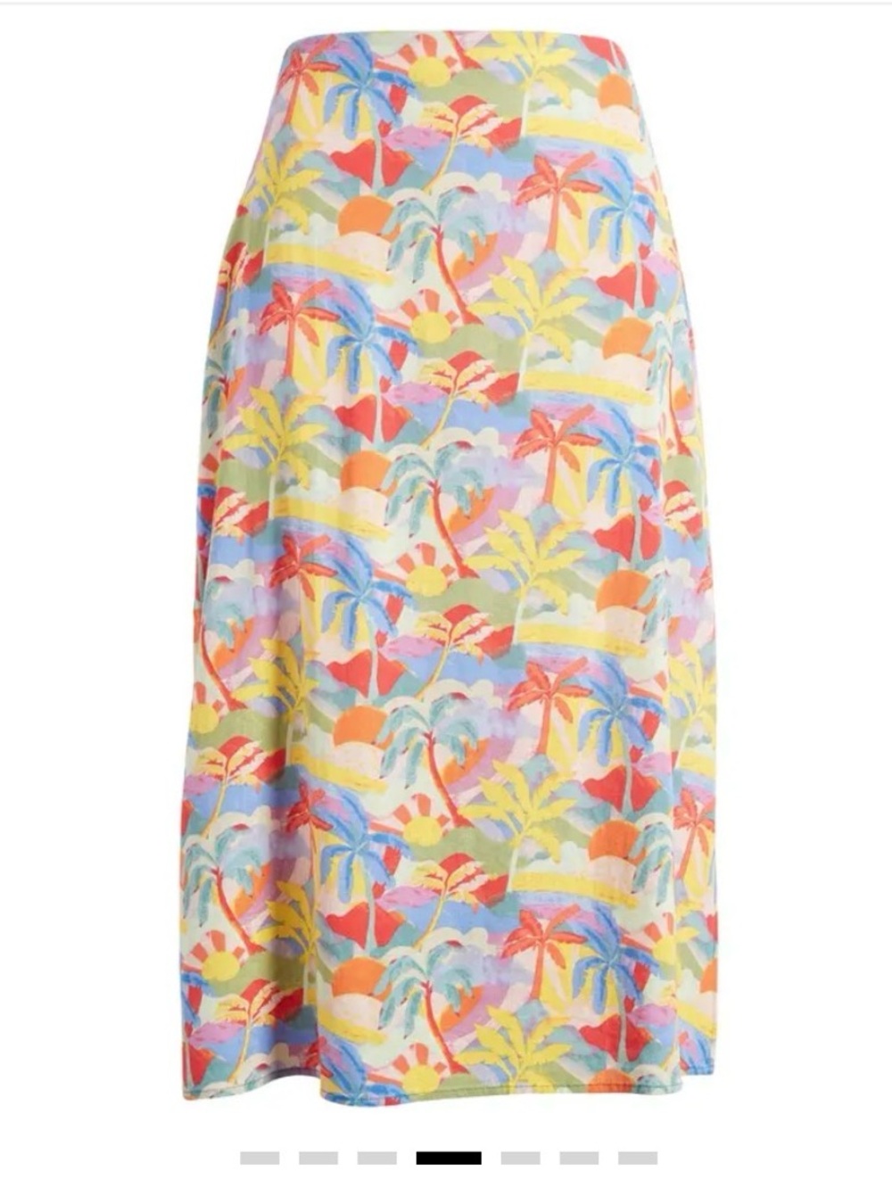 Marine Layer Ryan Tropical Hemp Blend Skirt Size 12 XL ResortWear Coastal Beach